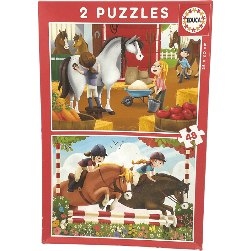 Puzzles club équestre 2x48 pièces - KIDIBAM