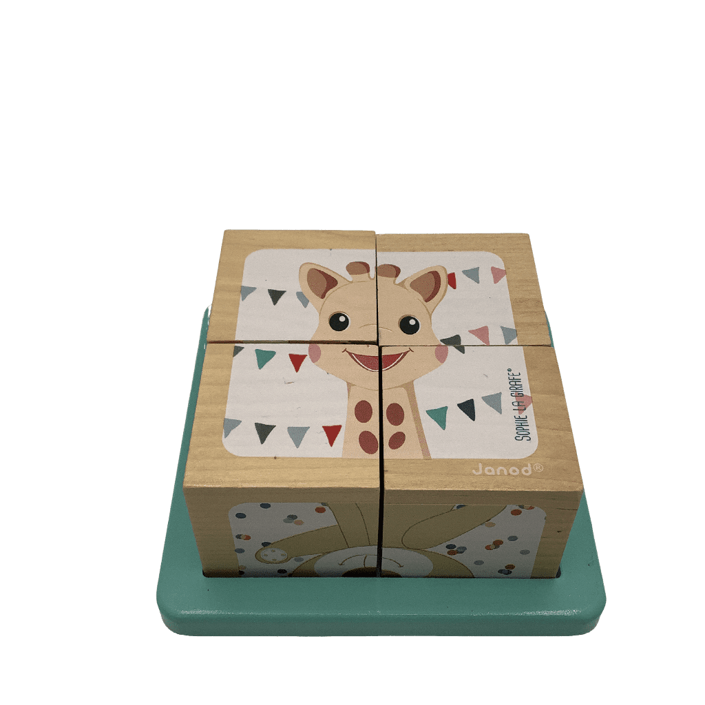Puzzles cubes 6x4 pièces Sophie la girafe - KIDIBAM