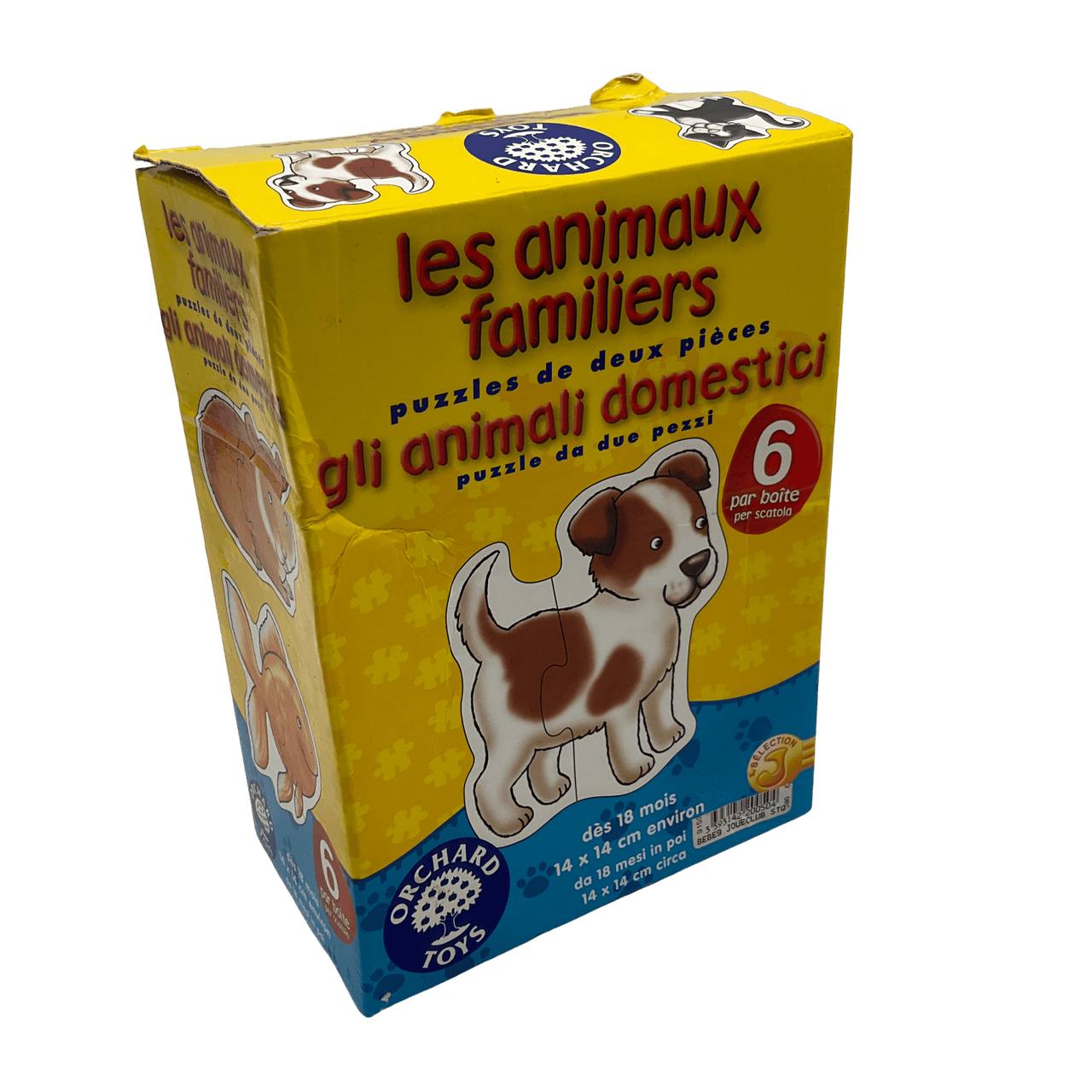 Puzzles de 2 pièces les animaux familiers - KIDIBAM