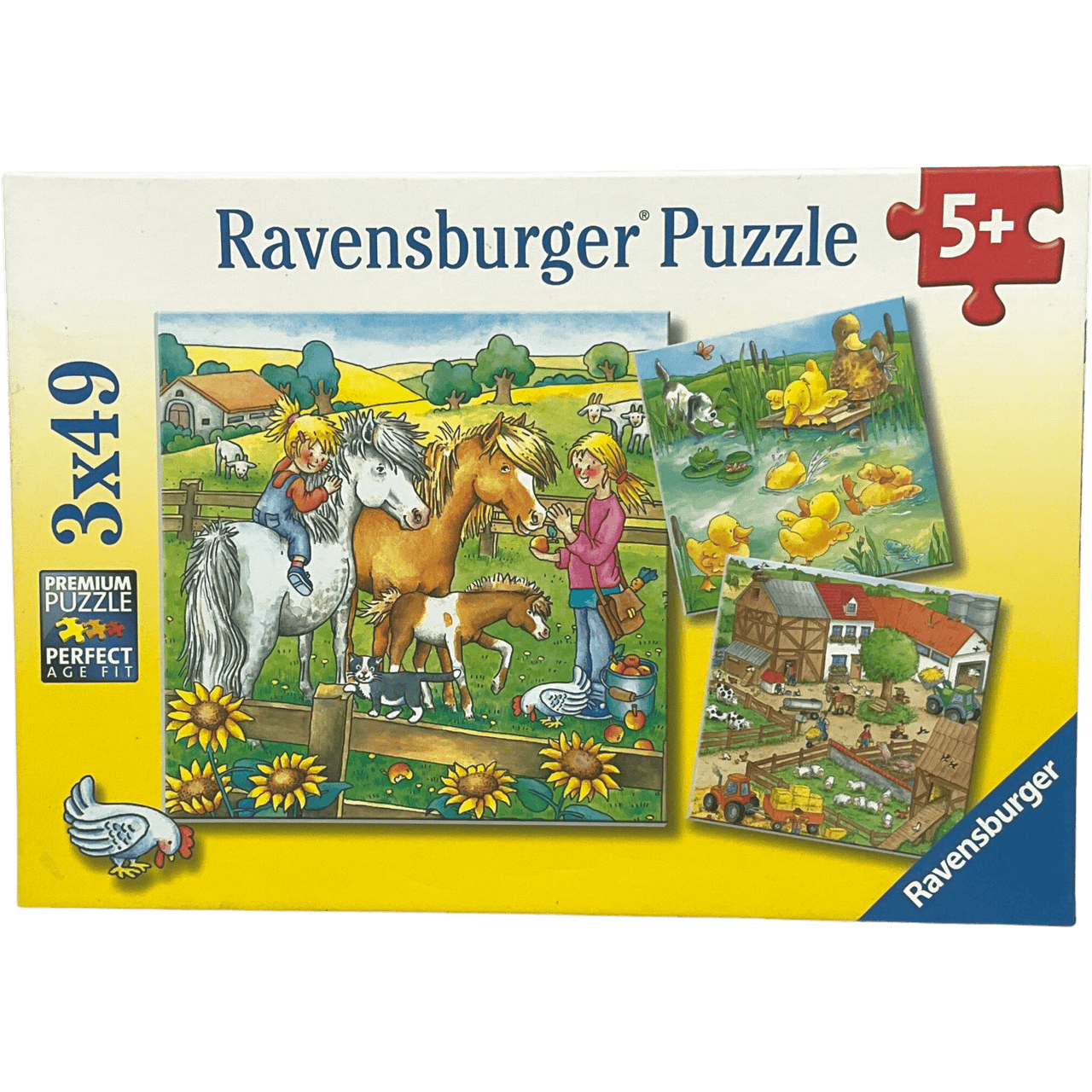 Puzzles ferme 3x49 pièces - KIDIBAM