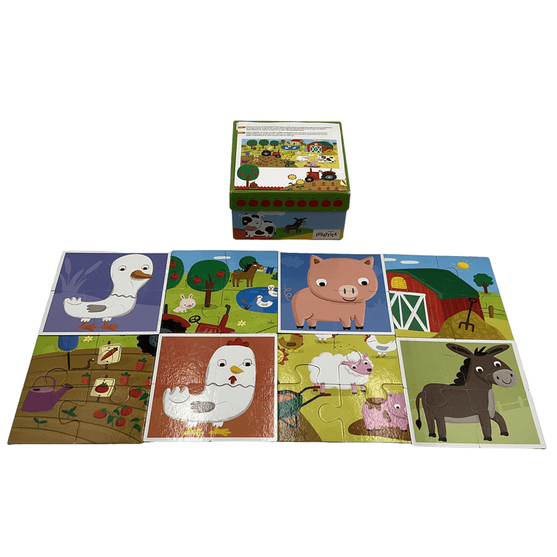 Puzzles Les animaux de la ferme - KIDIBAM