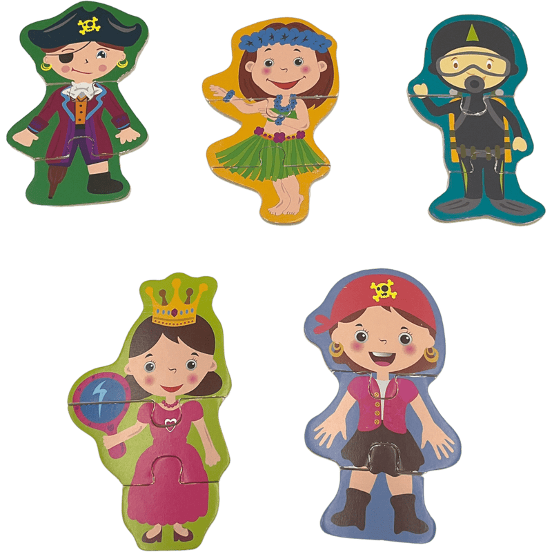 Puzzles personnages 15 Pièces en bois - KIDIBAM