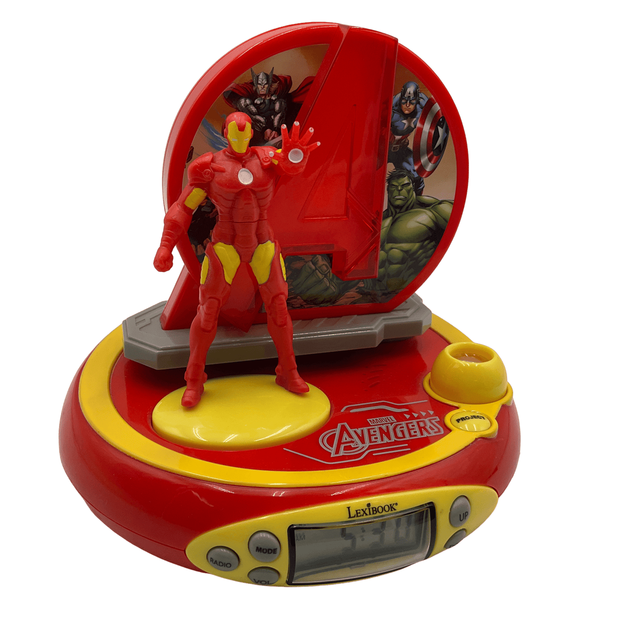 Radio réveil projecteur Iron Man A - Sonore et lumineux - KIDIBAM