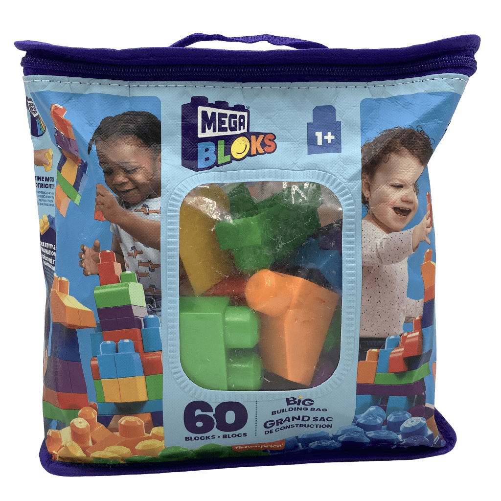 Sac de 60 Blocs de Construction Megabloks - KIDIBAM