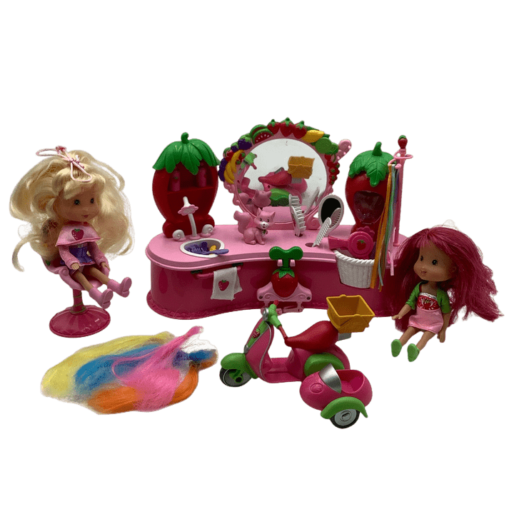 Salon de Coiffure avec Poupées 18cm - Charlotte aux Fraises - KIDIBAM