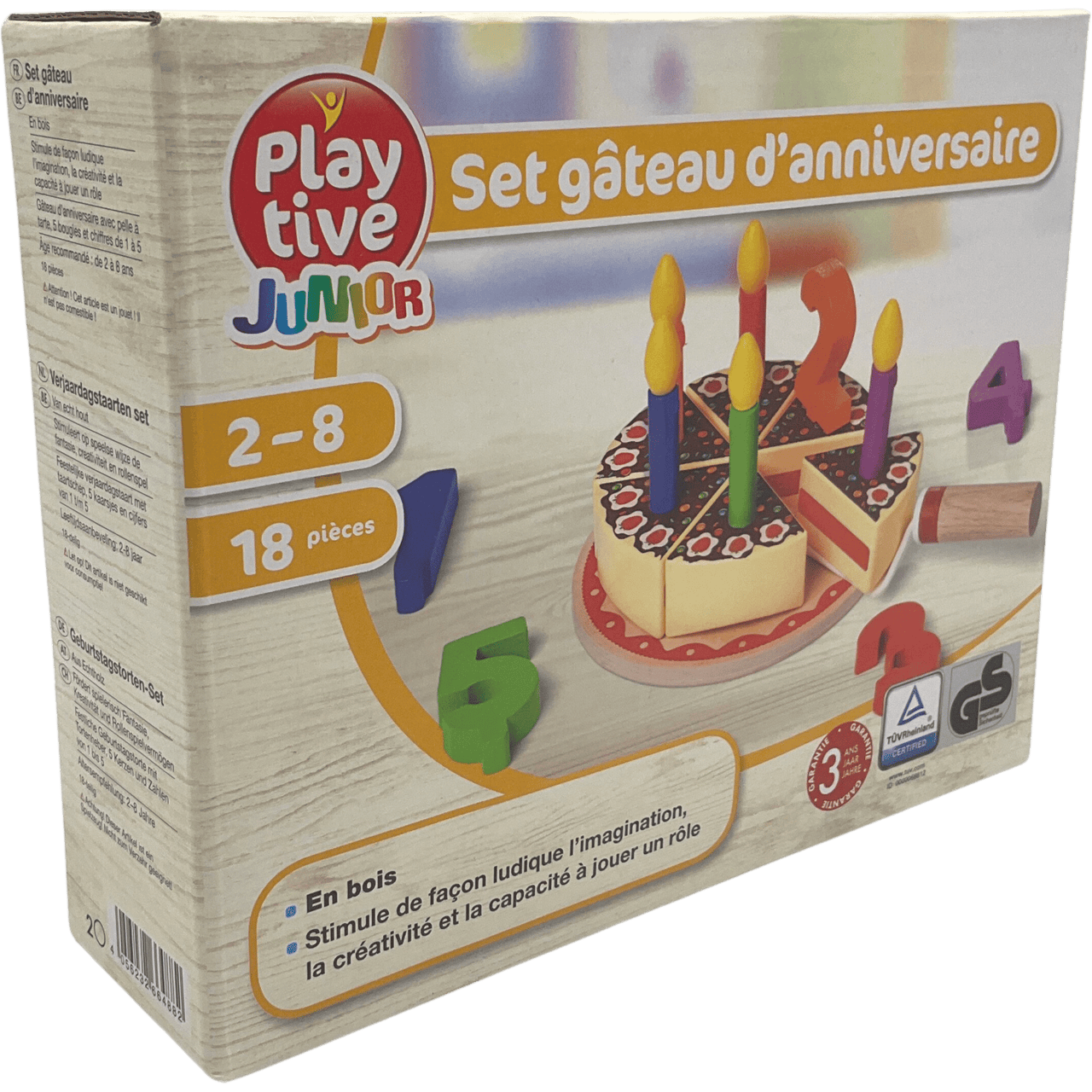 Set Gâteau d'Anniversaire en Bois - KIDIBAM