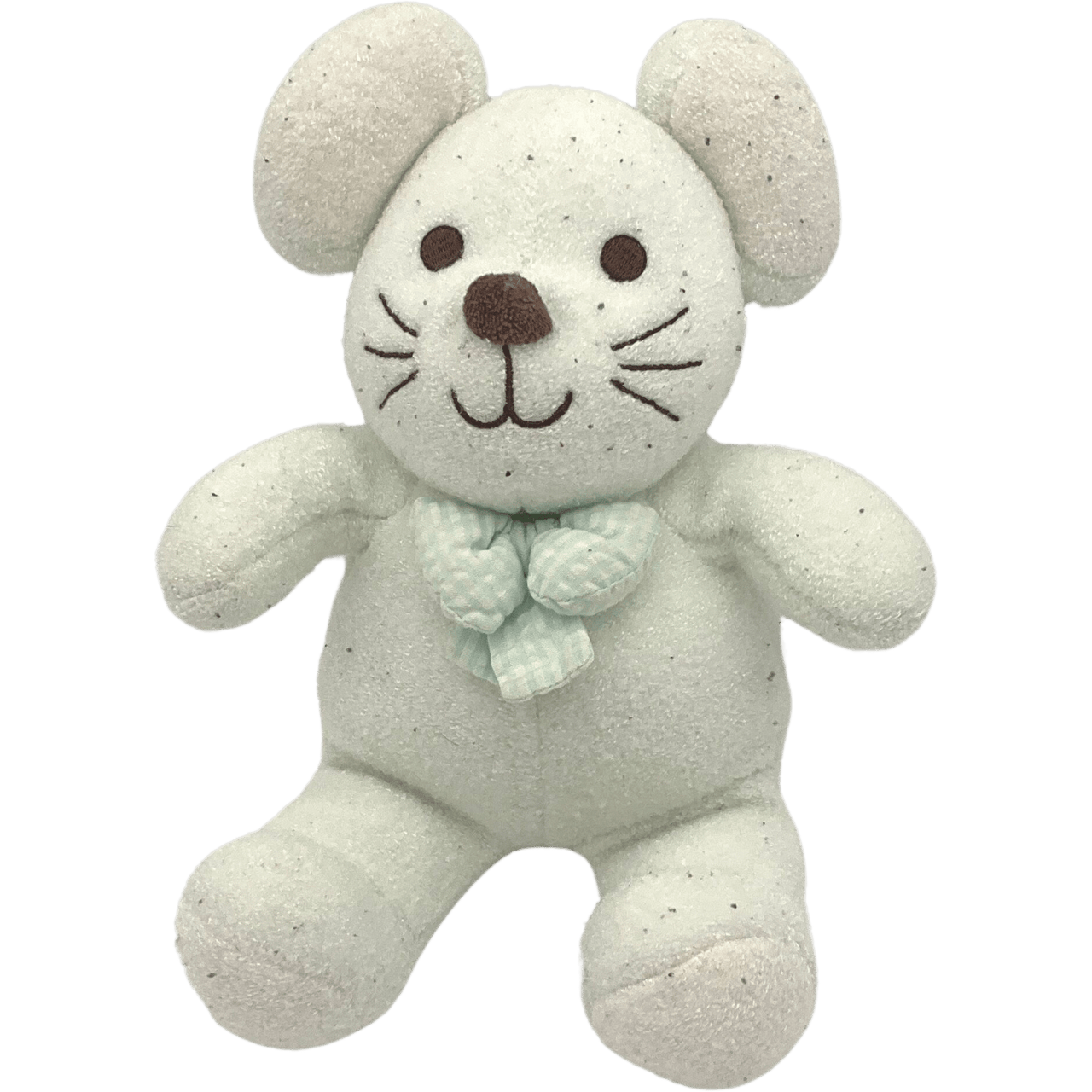 Souris blanche avec noeud papillon 24 cm - KIDIBAM