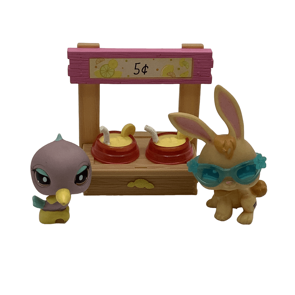 Stand de limonade avec oiseau et lapin Littest Pet Shop - KIDIBAM