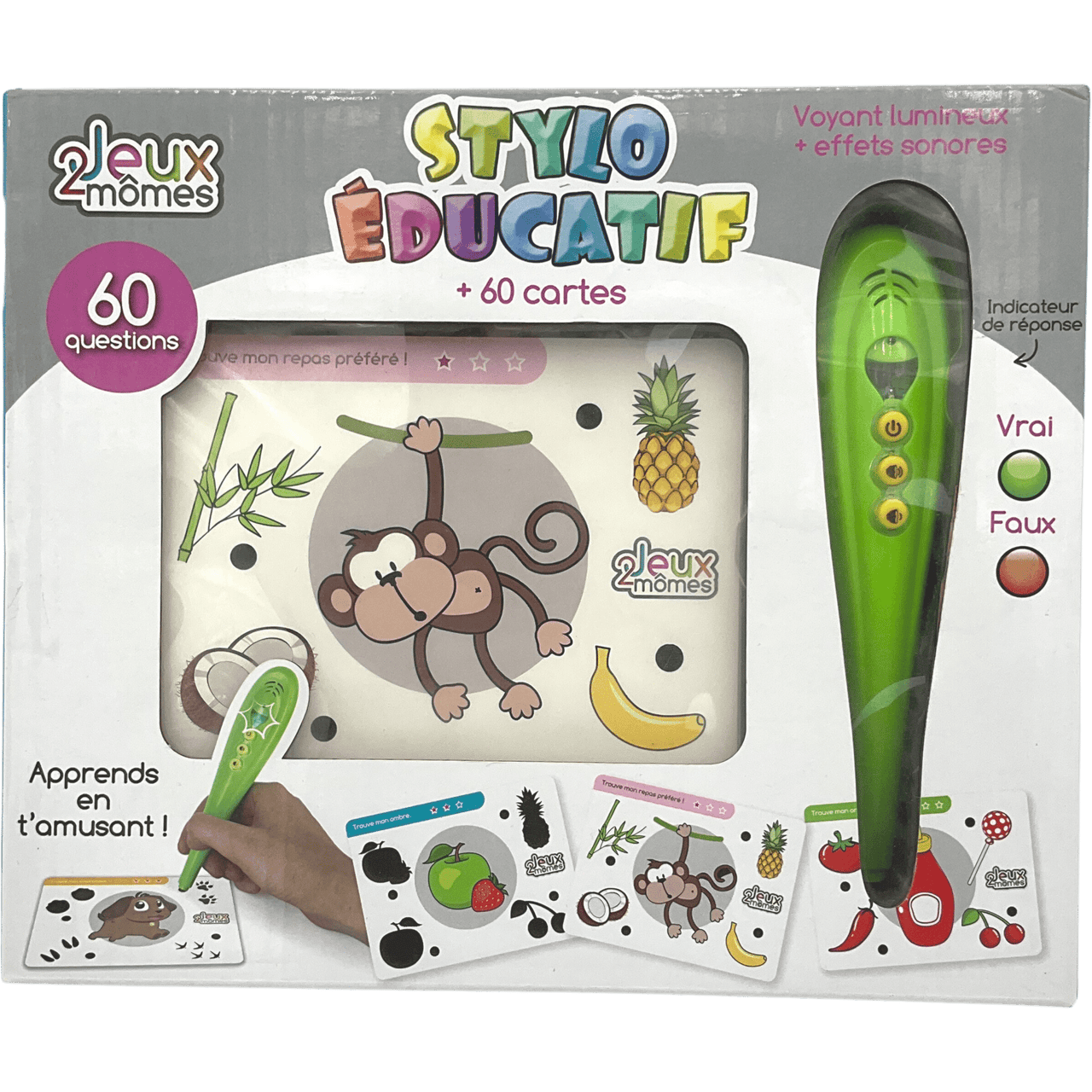 Stylo Educatif avec 60 cartes - KIDIBAM