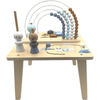 Table d'activités Arc-en-ciel en bois - KIDIBAM