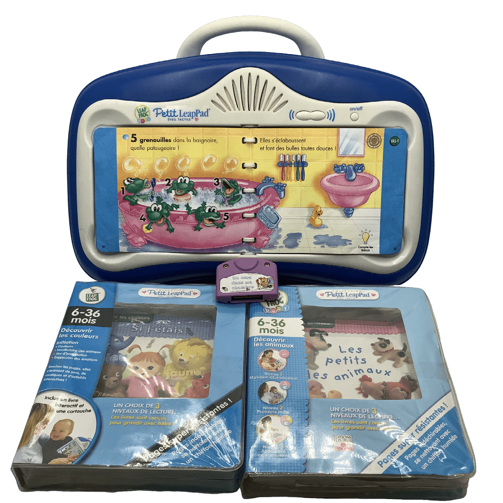 Tablette éducative tactile LeapPad et 3 livres - KIDIBAM