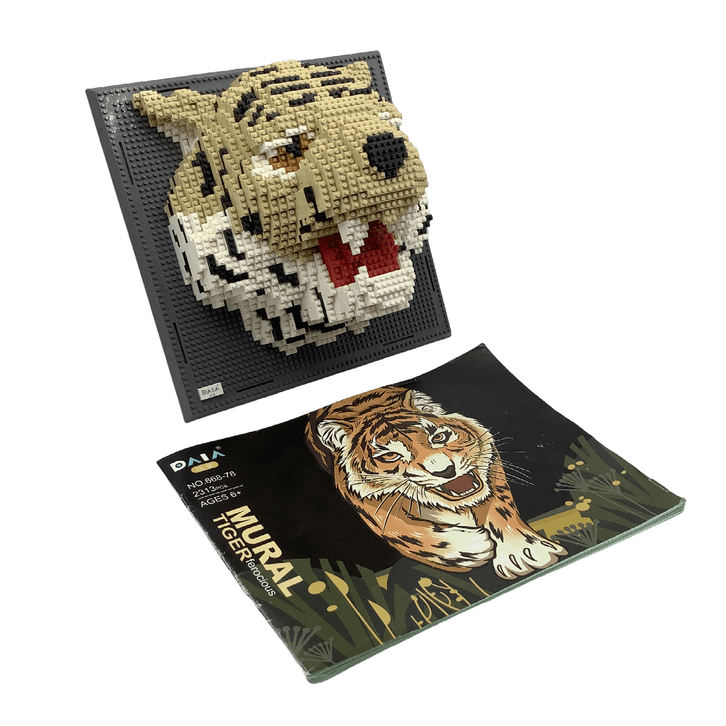 Tigre Mural en nano bloks - KIDIBAM