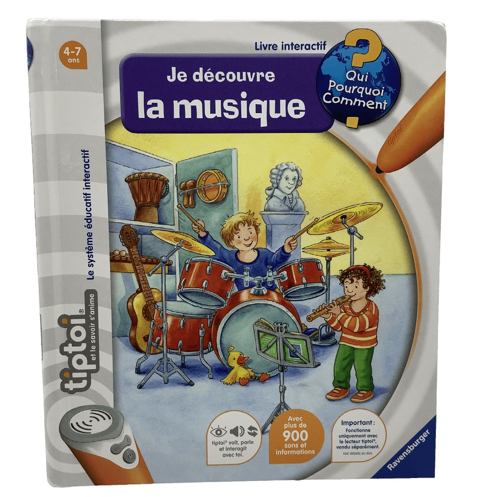 Tiptoi Extension Livre intéractif Je découvre la musique - KIDIBAM