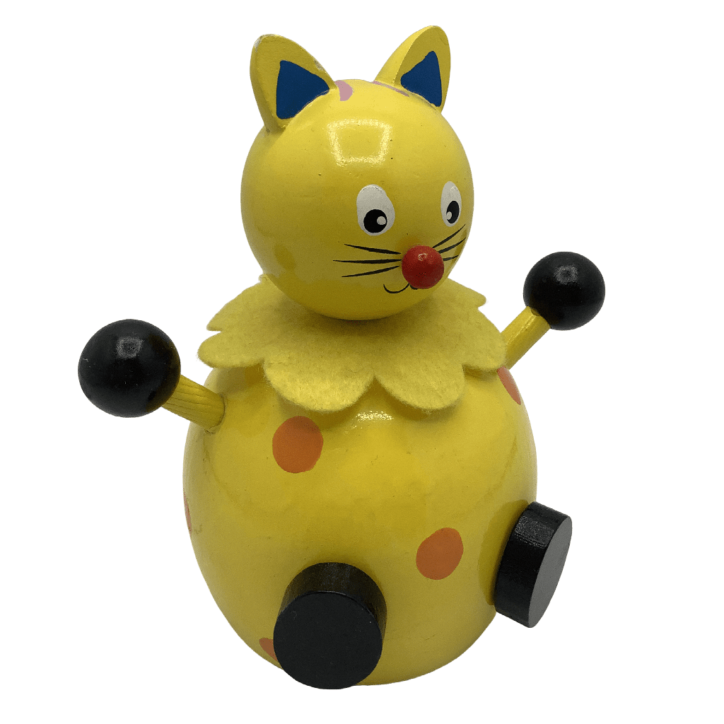 Tirelire chat en bois 13cm - KIDIBAM