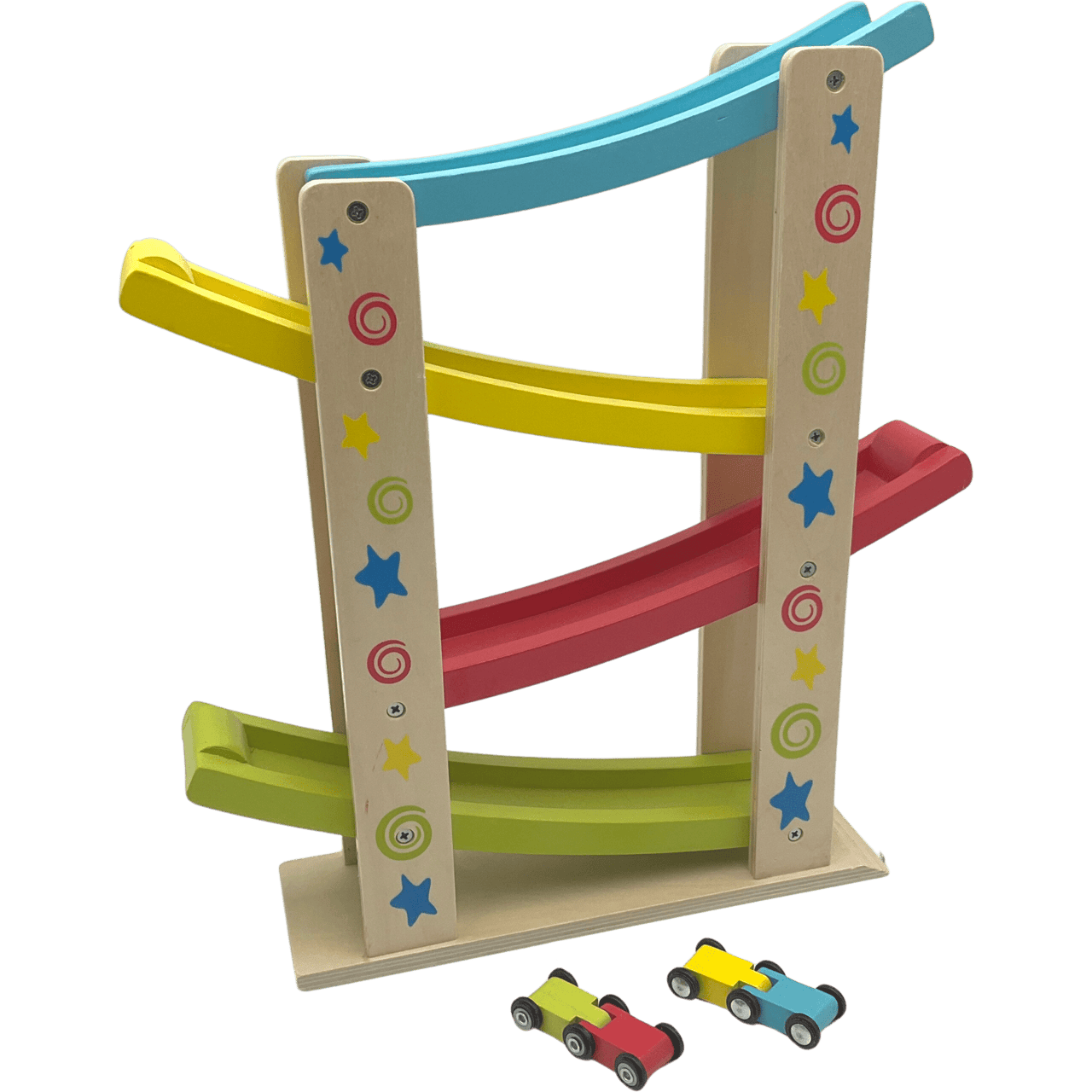 Toboggan de voitures en bois - KIDIBAM