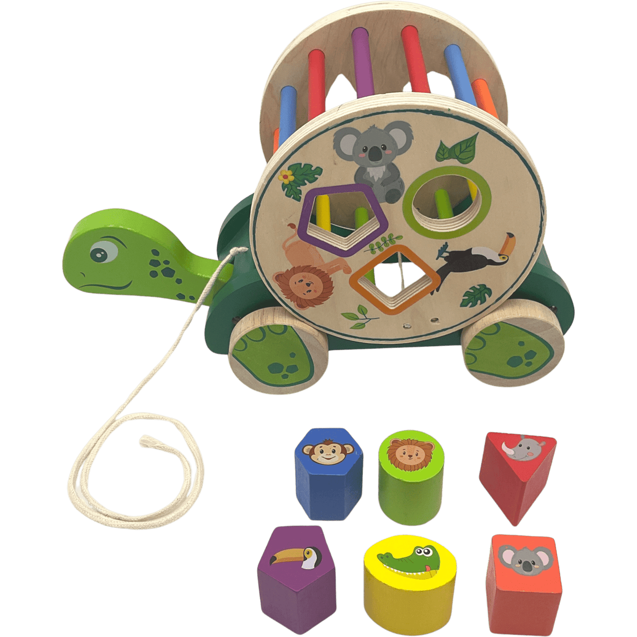 Tortue des formes à tirer - KIDIBAM