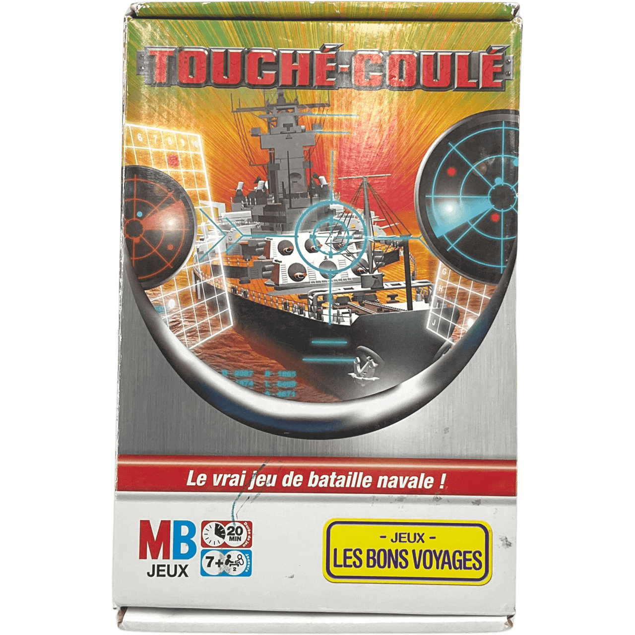 Touché coulé - Le vrai jeu de bataille navale (format voyage) - KIDIBAM