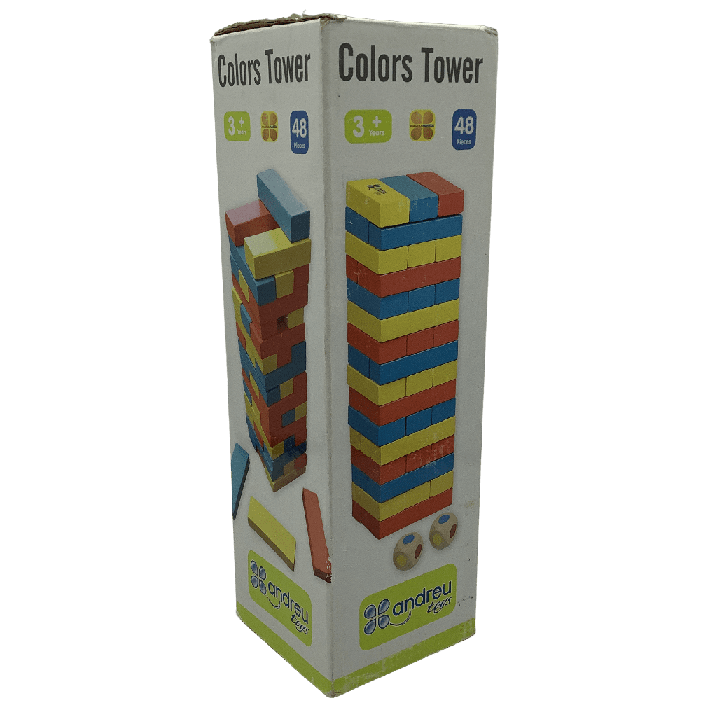 Tour de couleurs en bois 48 pièces - KIDIBAM