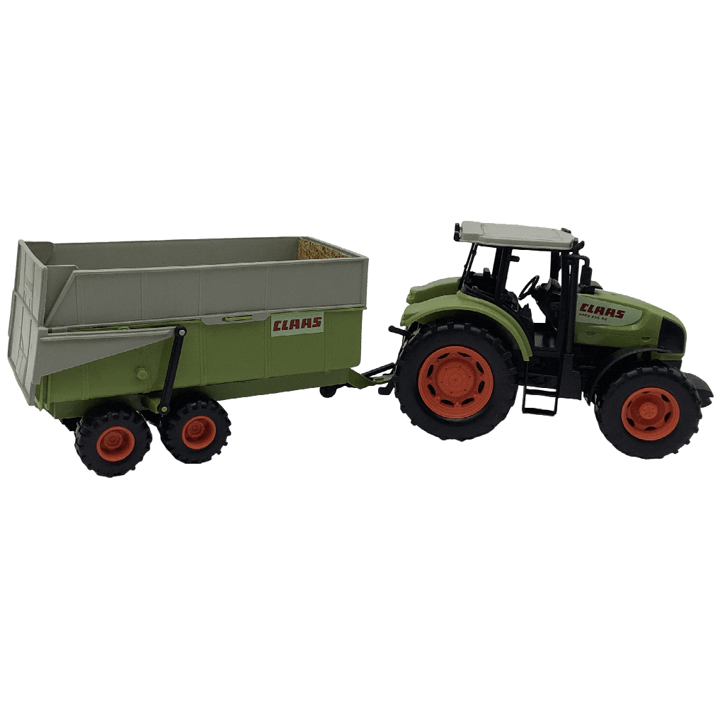 Tracteur CLAAS avec benne basculante 57cm - KIDIBAM