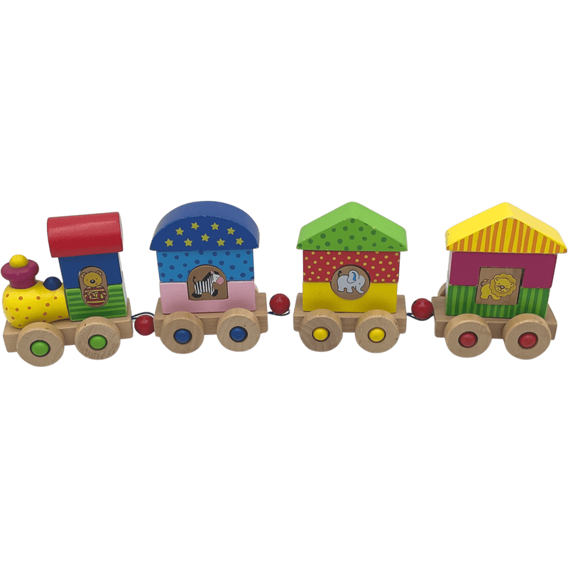 Train en bois animaux - KIDIBAM