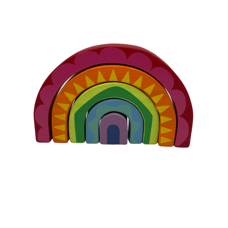 Tunnel Arc-en-ciel en bois - KIDIBAM