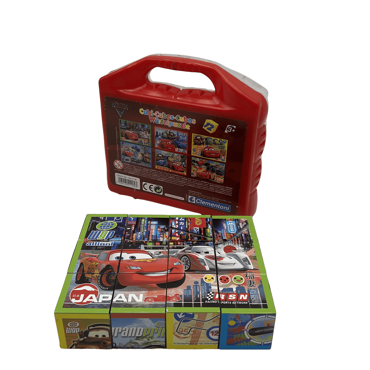 Valisette puzzle 12 cubes Disney Cars - KIDIBAM