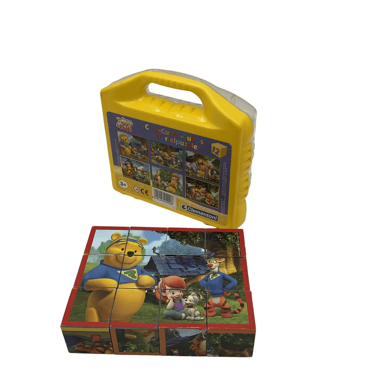 Valisette puzzle 12 cubes Winnie l'ourson - KIDIBAM