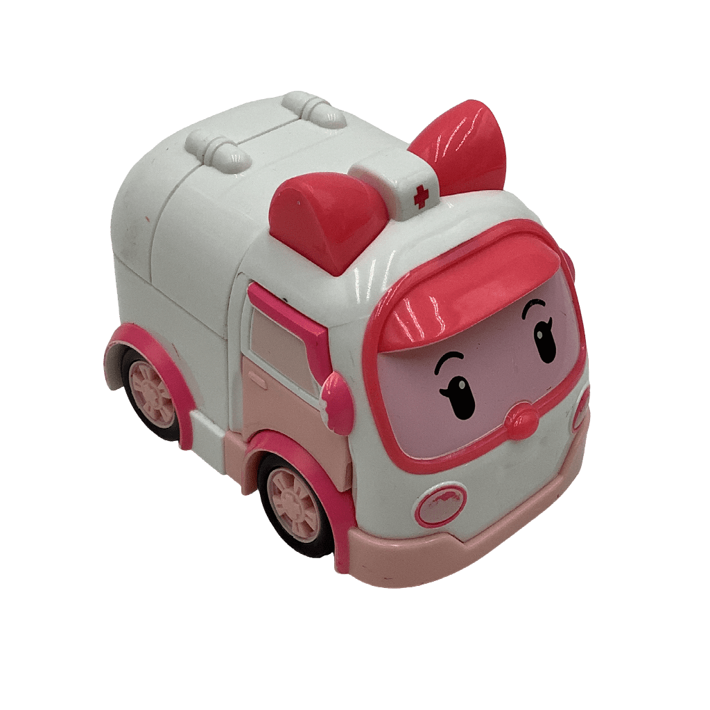 Véhicule transformable Ambre l'ambulance Robocar Poli 8cm - KIDIBAM