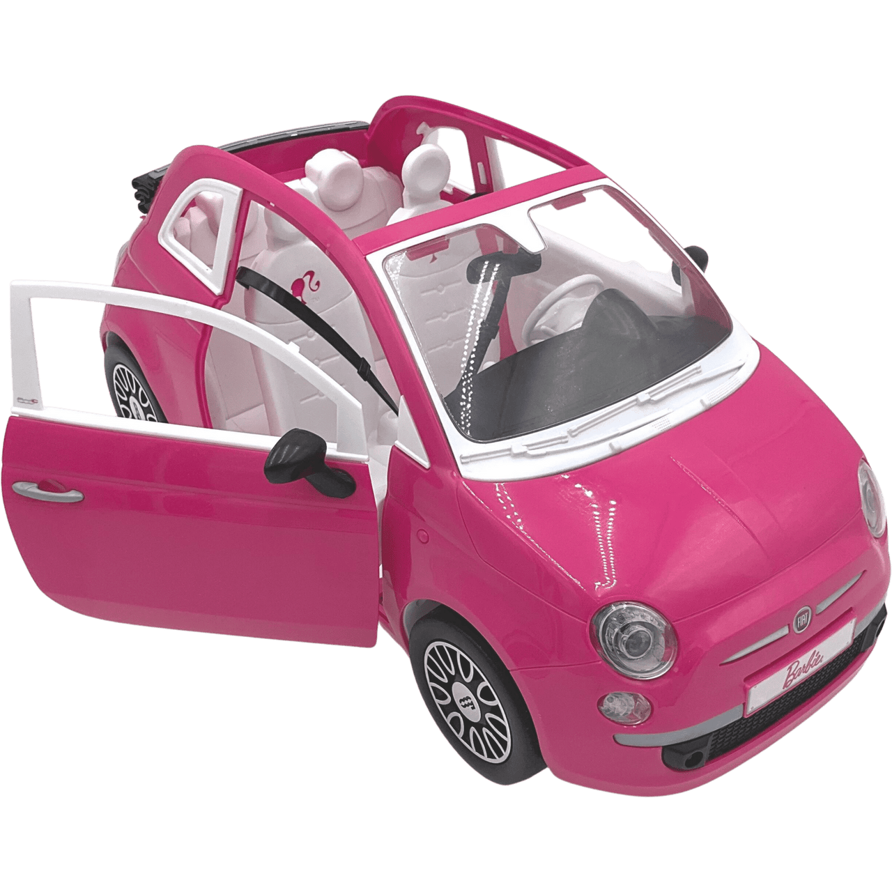 Voiture Barbie Fiat 500 rose - KIDIBAM