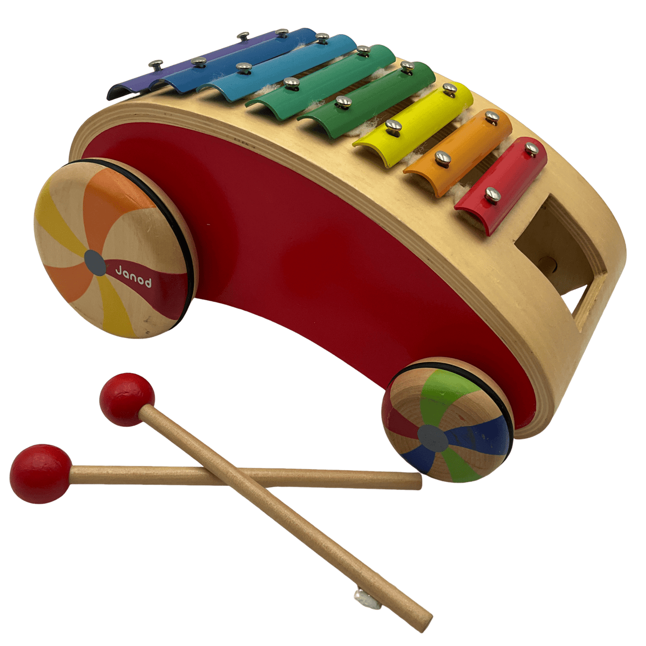 Xylophone roulant en bois - KIDIBAM